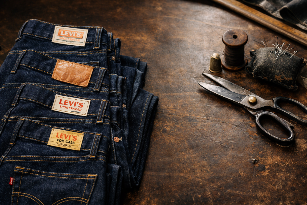Levi'sのビッグE以外のレアタグ紹介を象徴するデニムのアイキャッチ